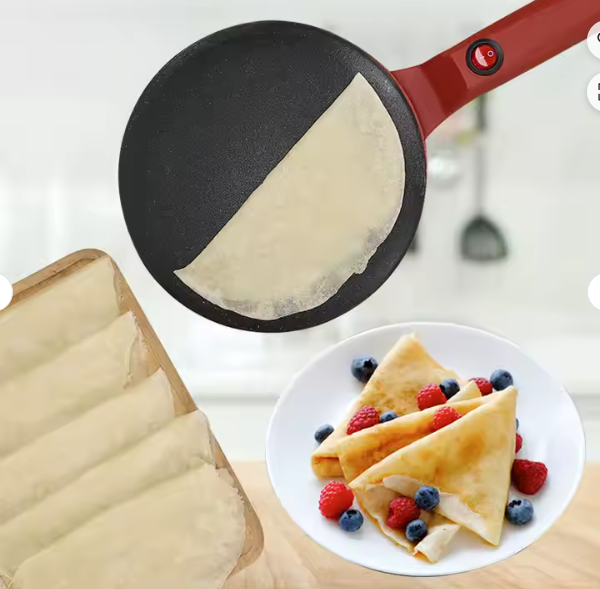 Crêpière électrique antiadhésive automatique