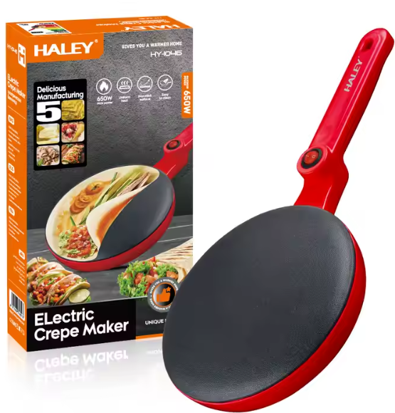 Crêpière électrique antiadhésive automatique
